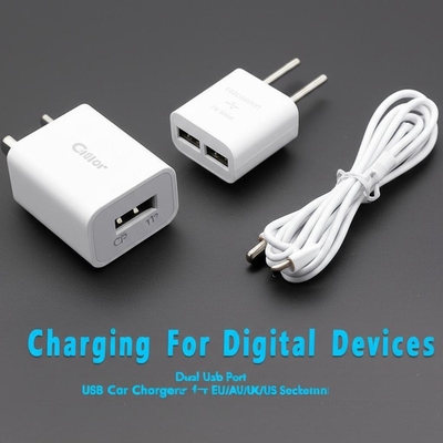 خرید شارژر فندکی دوگانه USB 2.4A 3.0A برای پریزهای EU AU UK US online manufacture