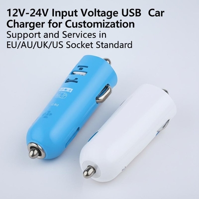 خرید شارژر فندکی دوگانه USB با خروجی 2.4A و 3.0A برای ورودی 12V-24V EU/AU/UK/US online manufacture