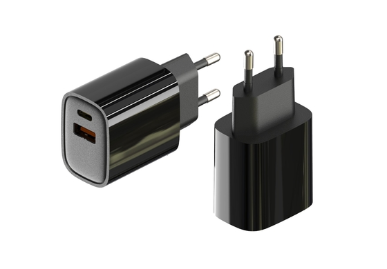 قیمت خوب آداپتور برق AC DC با کارایی بالا، آداپتور برق جهانی با خروجی 24V 1A / 12V 2A آنلاین