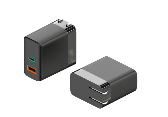 قیمت خوب فول پاور لوگو فولدابل پلاگ آداپتور برق 20W 30W 45W سفارشی آنلاین