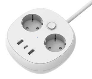 قیمت خوب پي دي 32 وات و 45 وات نوار برق هوشمند با پورت هاي چندگانه USB، سوکت AC 250V16A 4000W آنلاین