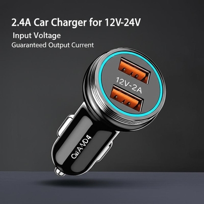 قیمت خوب شارژر فندکی دوگانه USB ورودی 12V-24V خروجی 2.4A 3.0A آنلاین