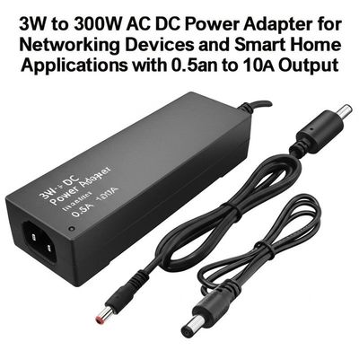 قیمت خوب آداپتور برق 3W تا 300W AC DC برای دستگاه های شبکه و برنامه های خانگی هوشمند با خروجی 0.5A تا 10A آنلاین
