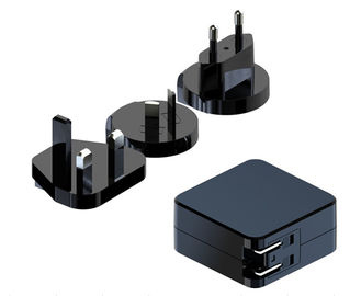 قیمت خوب آداپتور قابل تعویض Wall Mount 5V-15V با پلاگین UK EU KA AU آنلاین